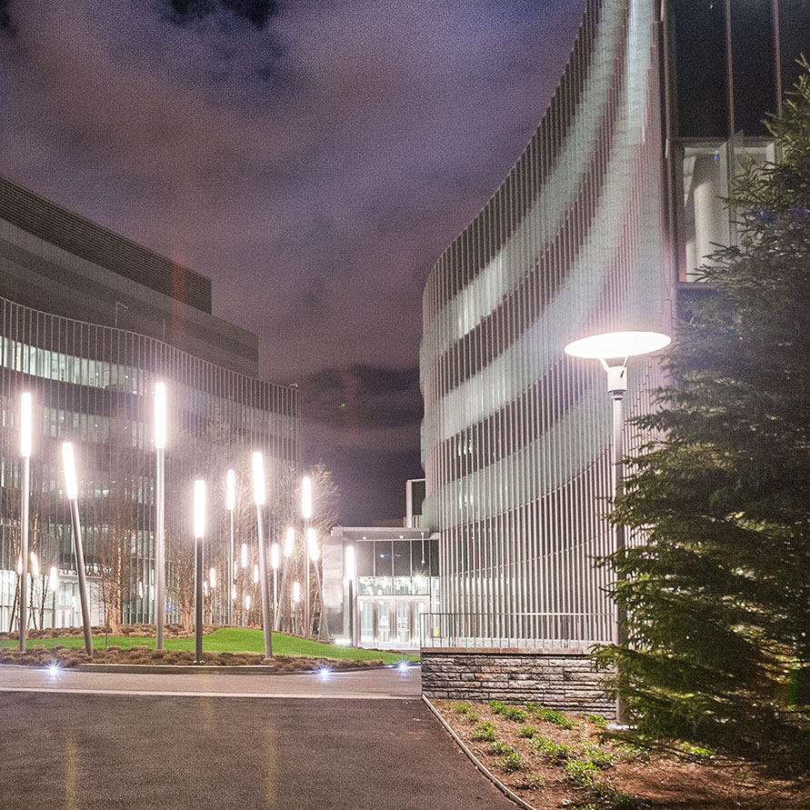 ASRC building and the CCNY campus